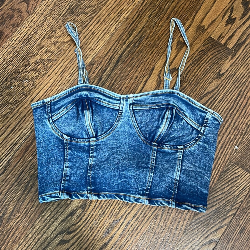 Jean Corset Top